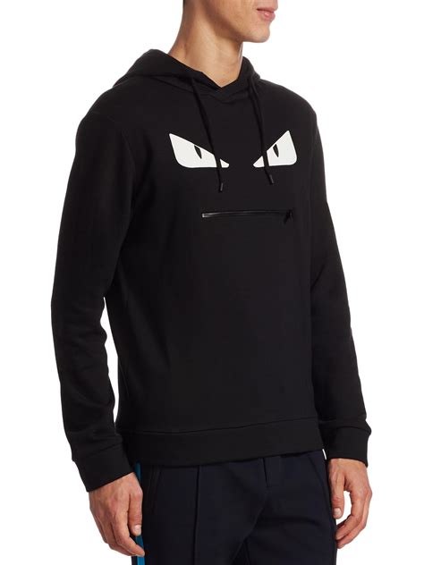 fendi hoodie mens zipper mouth|Fendi monster eyes sweatshirt.